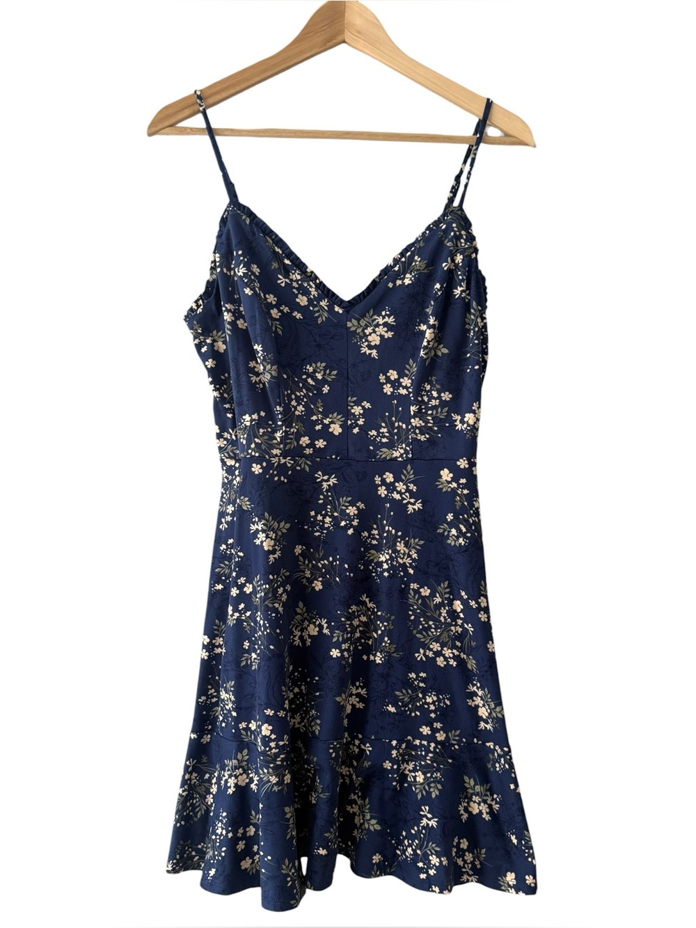 nine britton Tabbie Navy Floral Spaghetti-Strap Mini Dress